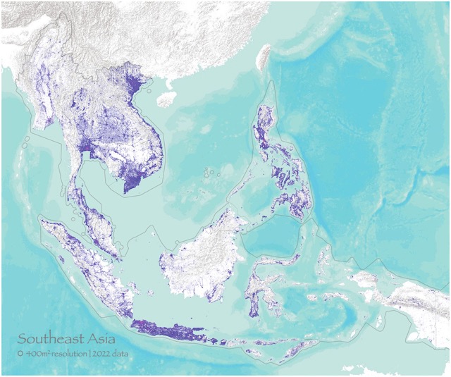 🌐 Population of Southeast Asia [white-basemap-terrain]