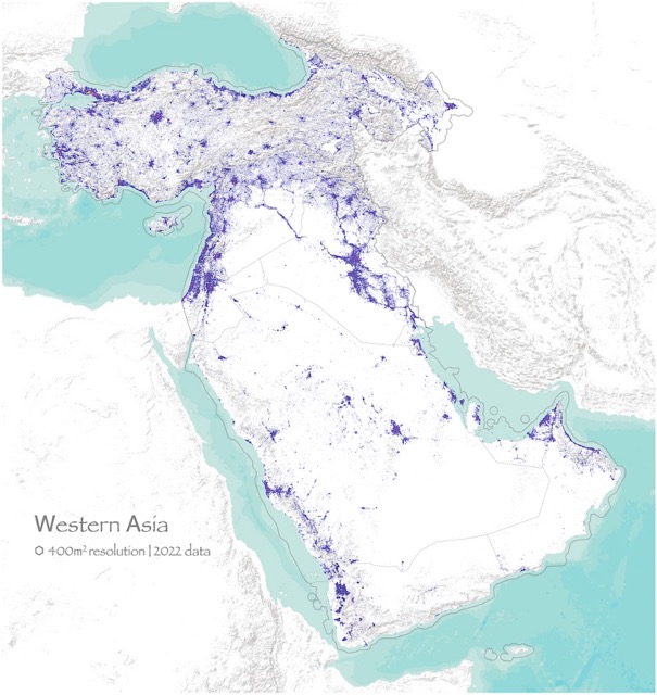 🌐 Population of Western Asia [white-basemap-terrain]