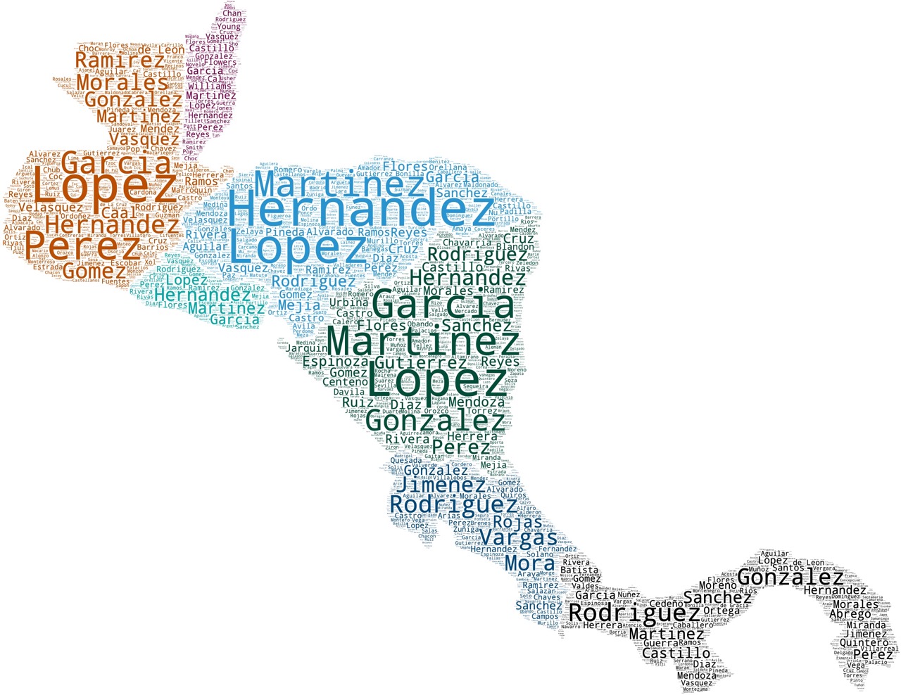 Surnames of Central America - Guatemala, Belize, El Salvador, Honduras, Nicaragua, Costa Rica, and Panama (raster, .jpeg | converted from .svg with vincerubinetti.github.io/svg-to-png/) [method 1]