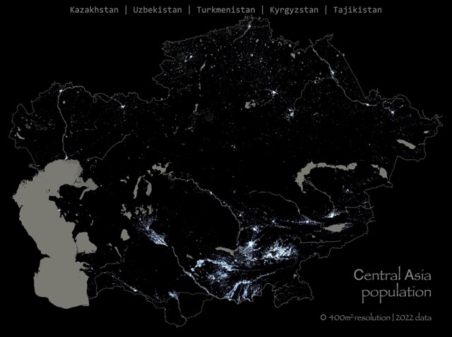 🌐 Population of Central Asia [ice]